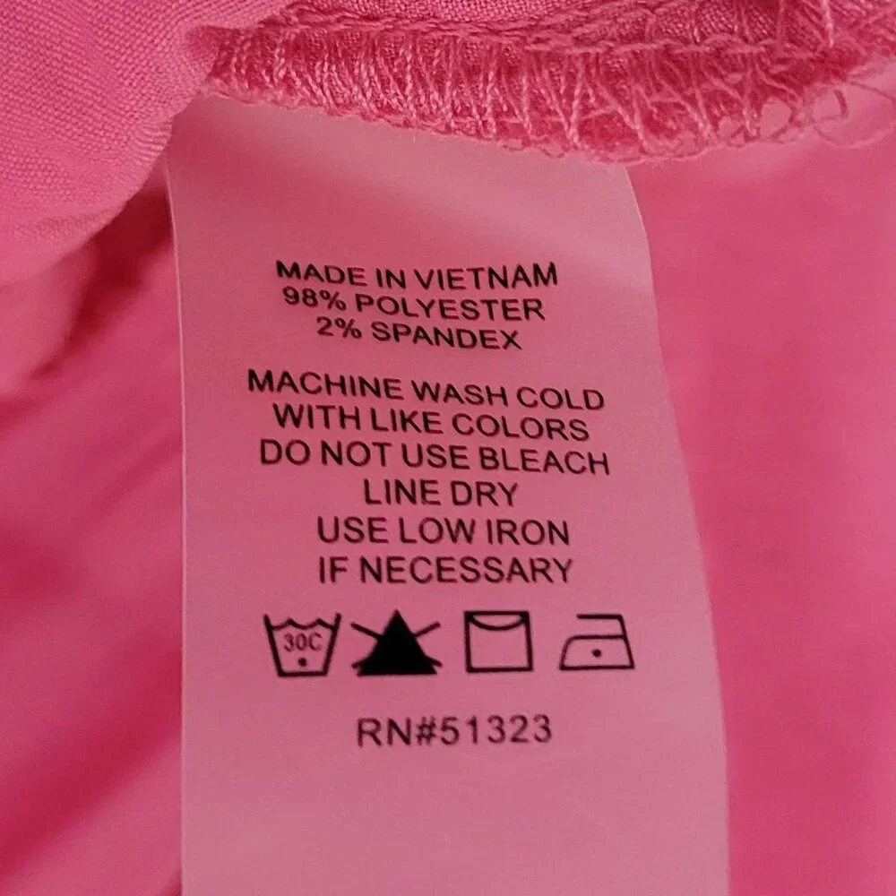 Vince Camuto Petite Small Pink Blouse Ruching + Tie Front Detail - Picture 4 of 5